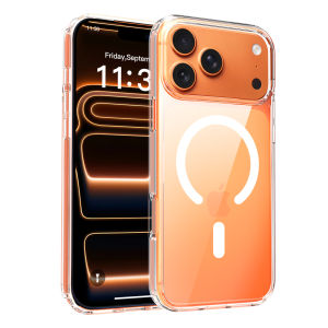 Transparent Phone Case For Magsafe iPhone 17 Pro Max Air 16E 16 E 15 Plus 14 13 Mini 12 11 X XS Mag Safe Phone Cover Accessories