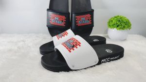 Terbaru Sandal Slop Slip On Slide MStreet Black Sendal Pria Wanita Dewasa Casual Size 38-43