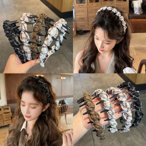 Mùa Xuân 2025 Móc Tóc Kẻ Caro Cao Dành Cho Nữ Móc Tóc Dệt Dây Móc Tóc Dễ Thương Phụ Kiện Tóc Đa Năng Cho Mọi Ngày