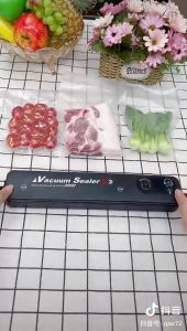 Vacuum Sealer Machine for Food Preservation with 15 Pcs Saver Bags Automatic Vacuum Sealing Portable 14.5 x 3 x 1.9 In