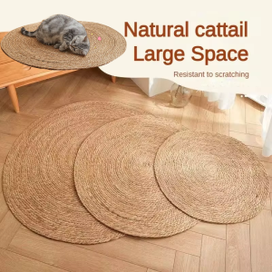 Sisal Cat Scratching Mat Multifunctional Cat Sleeping Mat Claw Sharpener Cat Scratcher Pad Durable Anti-scratch
