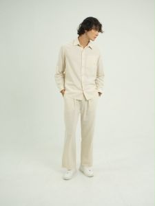 House of Etern - Kemeja Pria Dante Shirt Beige