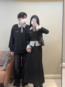 XILANDUO | Couple Set Fashion Early Autumn New Style One Top One Dress High-quality Faux Two-Piece Slimming