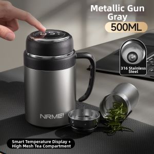 Temperature Display Tea Water Separation Large Capacity Intelligent Insulated Cup