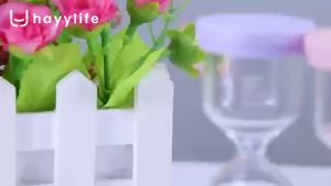 HAYYLIFE Jam Pasir Macaroon 15 & 30 Menit – Timer Cantik Anti Bocor untuk Belajar & Masak HL-AGA705