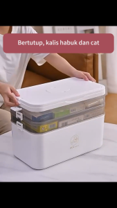 Large Capacity Medicine Storage Box 3/4/5 layer Plastic medicine box Pill box first aid kit portable pill box Storage Box
