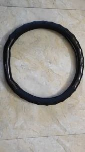 Bọc vô lăng ô tô da carbon Chữ D cut xe Vinfast VF3 VF5 VF8 VF9 VFE34 Ford Territory
