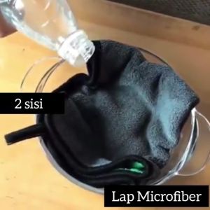 Kain Lap 30X30 CM Microfiber Serbaguna 2 Sisi Bulu Halus Super Tebal Daya Serap Air Cleaning Cloth Multifungsi