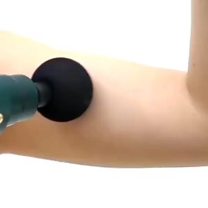 BUYYU Hadheld Massage Gun Vibrating Quiet Electric Fascial Gun with 6 Heads for Muscle Neck & Back