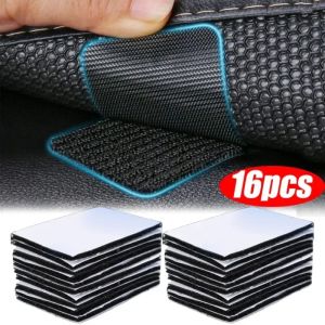 16Pcs Car Mat Fixed Sticker Universal Anti-slip Self- Adhesive Fixing Invisible Tape Carpet Foot Pad Sticker Auto Interior Accessories