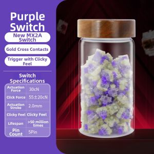 Cherry | Original Silent Honey Bloom Axis Aurora Mechanical Keyboard Switches