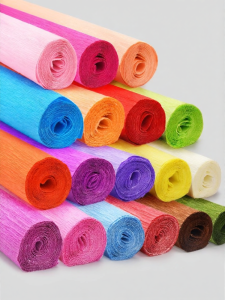 YUANHAO | Gradient Colored Thick Wrinkle Paper for Handicrafts and Flower Packaging