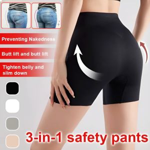 High Waist Belly Underwear Anti-Exposure Tummy-Control Safety Pants Butt-Lifting Slimming Safety Panties