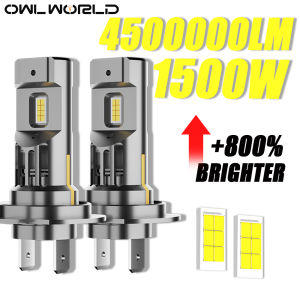 H1 H7 Led Light for Car 30000LM Super Bright Spotlight Plug And Play H7 LED Headlight Bulb 6000K White Upgrade Turbo Headlamp