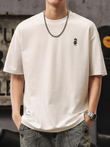 Summer Japanese Style Embroidery Heavy Duty Casual T-Shirt
