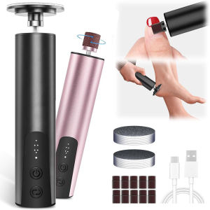 Electric Foot Callus Remover 2 in 1 Foot File Nail Grinder with 6 Speed with Sandpaper Foot Sander Tool for Feet Dry Dead Skin