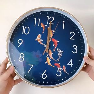 Wall Clock Minimalist Home Decor Quartz Wallclock for Living Room 12inch