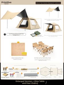 The Primitive | Two in One Portable Foldable Tent for Camping Canopy