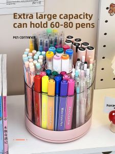 WEIAI | Large Capacity Rotating Pencil Holder for Students