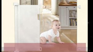 Retractable Pet Gate / barrier for pets / baby [ local stocks] Gate With Pet Door For Cats - Lazada