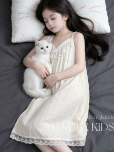 SHANGLEXIONG | Đầm Ngủ Dây Mảnh Đẹp Cho Trẻ Em
