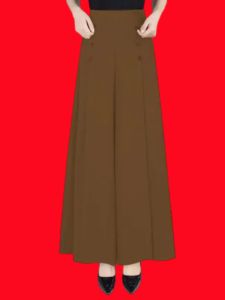 Brand Womens Ice Silk Culottes Summer Wide-Leg Pants Pants Drape Middle-Aged Ladieswear Thin Black Women Pants