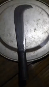 Dao phát - quắm tông đi rẫy phát cỏ bằng nhíp xe