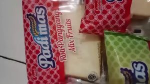 MAKANAN 5 BUNGKUS PADIMAS ROTI PANGGANG RASA COKLAT 70 GRAM