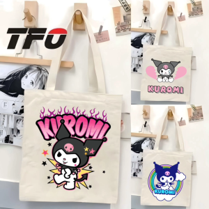 TFO Tote Bag Kuromi Character from the Sanrio Universe College School Tote Bag