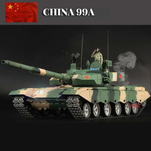 JDD [ in stock ][ original available ]Henglong 3899A-1 1/16 99A Remote Control Tank Model Camouflage Green China 99A Metal Tank Car Shooting/e Tank RC Toys
