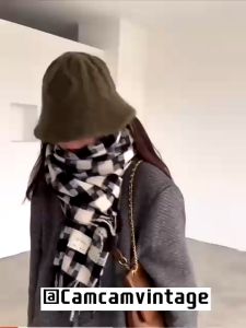 Khăn Len Quàng Cổ Nam Nữ BeCo Charm Quà Tặng Tết Khăn Đôi Kẻ Caro Hàn Quốc Khăn Choàng Len Nam Nữ Vintage