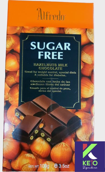 Alfredo Sugar-Free HAZELNUT MILK CHOCOLATE 100g