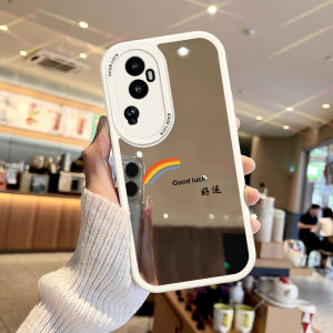 NAZHIMING | Mirror Design Phone Case Full Protection Creative Soft Silicone Anti-fall for OPPO Reno Pro