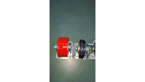 Roda Lori PVC  4" inch / 100 mm 1 Arah Besi Caster Troli - Trolley RIGID Castor Wheel LEGION