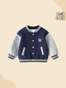 HUANMILE | Boys and Girls Baseball Jacket Autumn Outwear