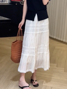 MANMI | Lace Design Fresh Stylish Slimming A-line Skirt