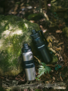 NatureHike | Insulated Sports Water Bottle Pure Titanium Double-layer Large Capacity Straw