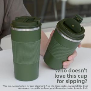 DIHUANTUO | Stainless Steel Silicone Portable Insulation Cup