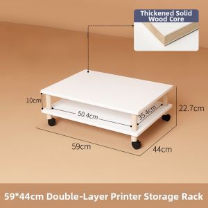 BANGBONUO | Printer Stand Office Storage Rack Mobile Computer Support