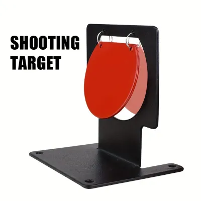 Spinning Shooting Target Suspension Training Water Bullet Metal Target With Sound Lifting and Downward Practice Accessories