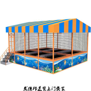 Kindergarten Trampoline Childrens Indoor Large Bouncing Bed Internet Celebrity Sticky Music Outdoor Stall Baby Professional Toys