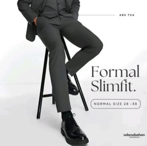 Celana kerja formal pria HITAM