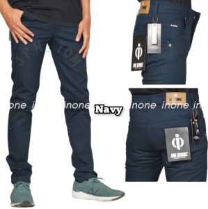 Celana Chino Jumbo Pria Stretch In One Celana Panjang Chinos Bigsize Navy 38 39 40 41 42 43 44 45 46