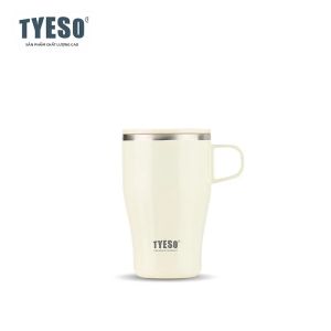 TYESO | Ly Cà Phê Giữ Nhiệt Bằng Thép Không Gỉ Tyeso 400ml Có Tay Cầm Di Động Dùng Được Cho Đồ Uống Nóng Và Lạnh Thích Hợp Cho Văn Phòng Nhà Cửa Và Ngoài Trời