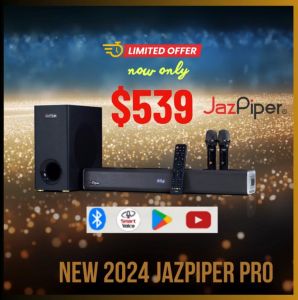 Jazpiper Pro 2 2025 2nd Gen 90W High Powered Speaker KTV System All in one family Karaoke New Arrival SG Ready Stock ❤️Grand Opening (Tai Seng Grantral Mall) ❤️ BUY NOW GET A FREE GIFT 10/10 PROMO ONLY
