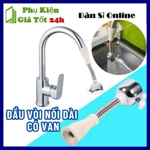 Đầu Vòi Tăng Áp Nối Dài Xoay 360 Độ Có Van Thay Đổi Lực Nước Với 2 Chế Độ Nước - Đầu Vòi Nước Tăng Áp Gắn Vòi Bồn Rửa Chén Tăng Áo 200% Xoay 360 Độ