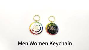 Bandai | Creative Rotatable Colorful Wheel Keychain Rainbow Turntable Color Wheel Charm Key Chains Aesthetic Keyrings Arts Gifts Artists