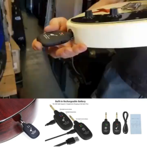 A8 KEEP MOTION Jek Jack gitar anti noice Wireless listrik akustik UHF Gitar Transmitter Receiver