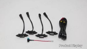 Đèn LED Nhiều Màu Cho Lưới Tản Nhiệt Toyota RAV4 2019-2022 Đèn Chạy Ban Ngày DRL Đèn Lưới Tản Nhiệt Trước Xe Chất Liệu ABS LED Màu Đen