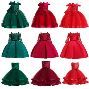 Green Christmas Princess Dress: A Stylish Choice for Elegant Kids' Weddings & Birthday Parties